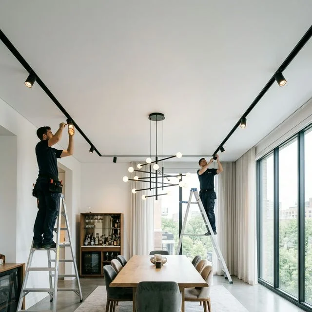 Установка освещения